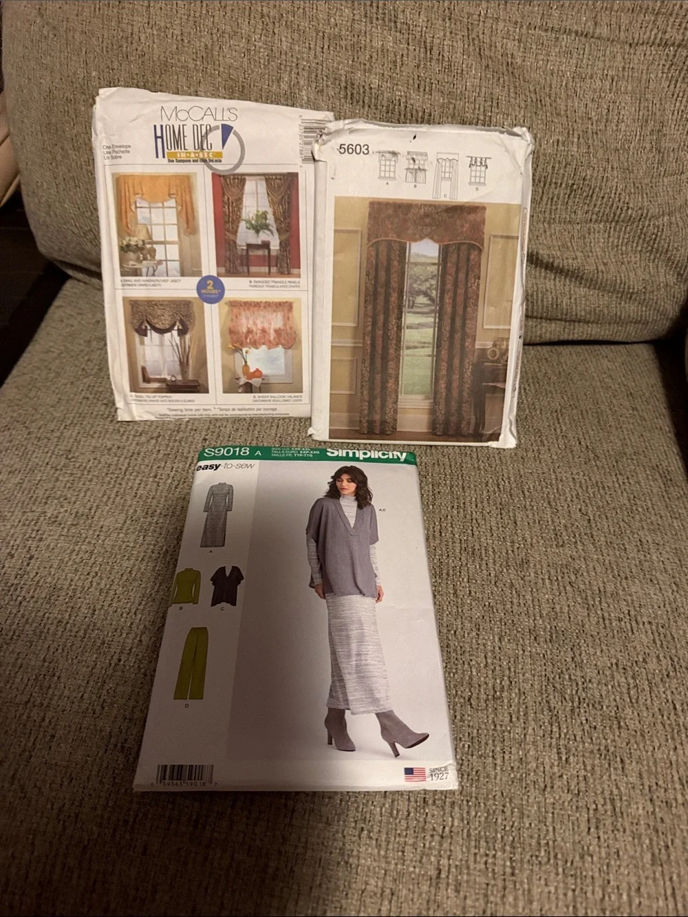 McCall's Home Décor Curtain Pattern - Beige & Brown Drapery Styles
